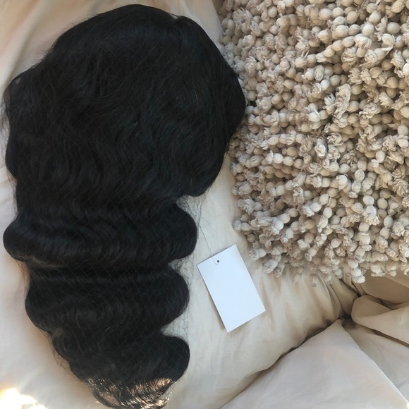 - HP 4/9 🎉- 22” BLACK BODY WAVY 100% HUMAN HAIR LACE FRONT WIG - Picture 5 of 5